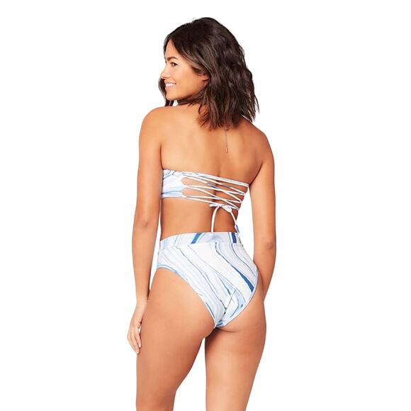 L SPACE MARBLE FRENCH BIKINI BOTTOM | L - Picture 7 of 7